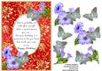Blue Birthday Butterflies with Poem 5