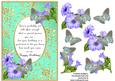 Blue Birthday Butterflies with Poem 6