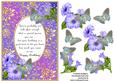 Blue Birthday Butterflies with Poem 7