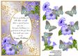 Blue Birthday Butterflies with Poem 8