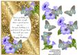 Blue Birthday Butterflies with Poem 9