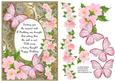 Butterflies with Gems, Dogwoods and Poem 9