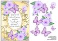 Butterflies with Gold Flourishes and Poem 2