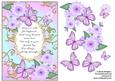 Butterflies with Gold Flourishes and Poem 4