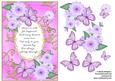 Butterflies with Gold Flourishes and Poem 5