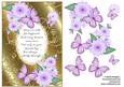 Butterflies with Gold Flourishes and Poem 6