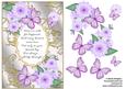 Butterflies with Gold Flourishes and Poem 7