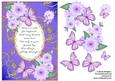 Butterflies with Gold Flourishes and Poem 8