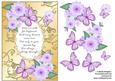 Butterflies with Gold Flourishes and Poem 9