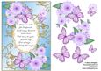 Butterflies with Gold Flourishes and Poem 10