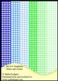 Set of 6 Ginghams - Blues and Greens
