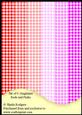 Set of 6 Ginghams - Reds and Pinks