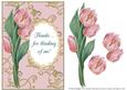 Pink Tulip Thank You 6