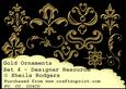 Designer Resource - Gold Ornaments Set 4
