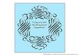 Insert for 8 Inch Card-scroll Frame-to Hug and to Hold Blue