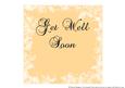Insert for 8 Inch Card-floral Edge - Get Well Soon