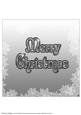 8 Inch Insert - Poinsettia Edge Merry Christmas