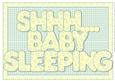 Shhh - baby Sleeping Lemon and Green