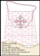 Large Gift Handbag - White and Pink Rosebuds