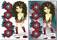Emo Girl with Flowers 1