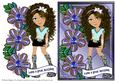 Emo Girl with Flowers 2