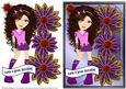 Emo Girl with Flowers 3