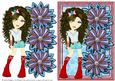 Emo Girl with Flowers 4