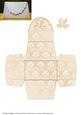 Small Favour Box - Cream Damask