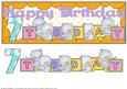 Large Dl Card - Bird Blocks - 7 Today