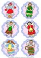 Set of 6 Angel Toppers