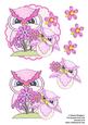 Scalloped Topper - Owls 1
