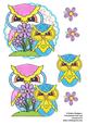 Scalloped Topper - Owls 3