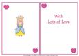 Birthday Princess with Crown Insert