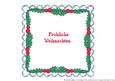 8x8 Scalloped Christmas Insert 9 - German