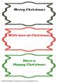 Inserts for Christmas Over Top Card and Toppers