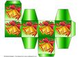 All in One Gift Box - Christmas Bells on Green