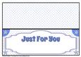 Just for You Insert Blue