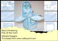 Pop Up Box Card - Boy's Christening