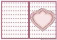Heart Frame Sketch - Pink Floral with Butterfly Insert
