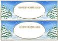 Snowmen Names Large DL - Two Inserts Fir Trees