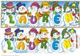 Snowmen Names Large Dl - Lauren