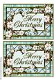 Two Merry Christmas Toppers 7x5 Set 1