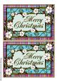 Two Merry Christmas Toppers 7x5 Set 4