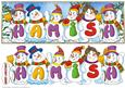 Snowmen Names Large Dl - Hamish