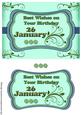 Day of the Year Birthday - January 26