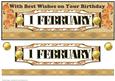 Day of the Year Birthday - February 1