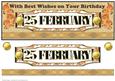 Day of the Year Birthday - February 25
