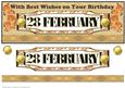 Day of the Year Birthday - February 28