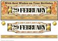 Day of the Year Birthday - February 29