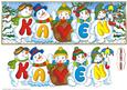 Snowmen Names Large Dl - Kaven